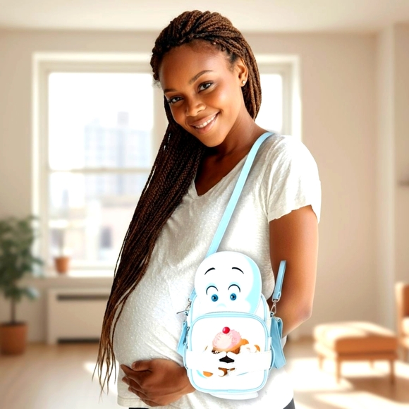 Loungefly CASPER CROSSBUDDIES/CROSSBODY BAG W/COIN BAG - Picture 1 of 6